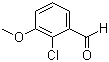 2-氯-3-甲氧基苯甲醛分子结构 (CAS 54881-49-1)