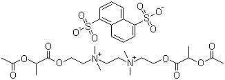 萘二磺酸乙乳胆铵分子结构 (CAS 55077-30-0)