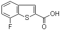 7-氟苯并[b]噻吩-2-羧酸分子结构 (CAS 550998-67-9)