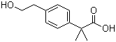 4-(2-羟基乙基)-alpha,alpha-二甲基苯乙酸分子结构 (CAS 552301-45-8)