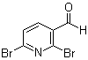 2,6-二溴-3-吡啶甲醛分子结构 (CAS 55304-83-1)