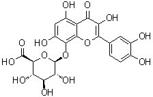 Gossypetin 8-O-beta-D-glucuronide molecular structure (CAS 55366-56-8)