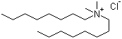 双辛烷基二甲基氯化铵分子结构 (CAS 5538-94-3)
