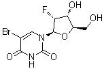 CAS 登录号：55612-18-5, 5-溴-2'-脱氧-2'-氟尿苷