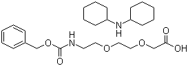 Dicyclohexylamine 3-oxo-1-phenyl-2,7,10-trioxa-4-azadodecan-12-oate molecular structure (CAS 560088-84-8)