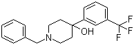 1-苄基-4-羟基-4-(3-三氟甲苯基)哌啶分子结构 (CAS 56108-27-1)