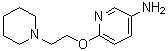 6-[2-(1-Piperidinyl)ethoxy]-3-pyridinamine molecular structure (CAS 561277-09-6)