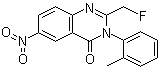 2-(氟甲基)-3-(2-甲基苯基)-6-硝基-3H-恶唑啉-4-酮分子结构 (CAS 56287-73-1)