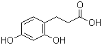 3-(2,4-二羟基苯)丙酸分子结构 (CAS 5631-68-5)