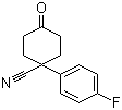 4-Cyano-4-(4-fluorophenyl)cyclohexanone molecular structure (CAS 56326-98-8)