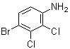 4-溴-2,3-二氯苯胺分子结构 (CAS 56978-48-4)