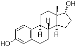 17a-雌二醇分子结构 (CAS 57-91-0)