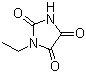 1-乙基咪唑烷-2,4,5-三酮分子结构 (CAS 57012-86-9)