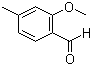 4-甲基-2-甲氧基苯甲醛分子结构 (CAS 57415-35-7)