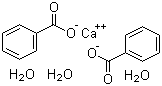 苯甲酸钙三水和物分子结构 (CAS 5743-30-6)