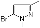 5-Bromo-1,3-dimethyl-1H-pyrazole molecular structure (CAS 5744-70-7)