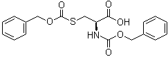 N,S-双(苄氧羰基)-L-半胱氨酸分子结构 (CAS 57912-35-3)