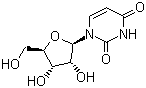 Uridine molecular structure (CAS 58-96-8)