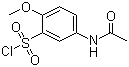 5-乙酰氨基-2-甲氧基苯磺酰氯分子结构 (CAS 5804-73-9)