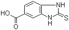 2-Mercapto-1H-benzimidazole-5-carboxylic acid molecular structure (CAS 58089-25-1)
