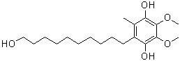 2-(10-Hydroxydecyl)-5,6-dimethoxy-3-methyl-1,4-benzenediol molecular structure (CAS 58186-26-8)