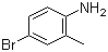 4-溴-2-甲基苯胺分子结构 (CAS 583-75-5)