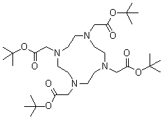 1,4,7,10-四氮杂环十二烷-1,4,7,10-四乙酸四叔丁酯分子结构 (CAS 585531-74-4)