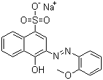 酸性红 4分子结构 (CAS 5858-39-9)