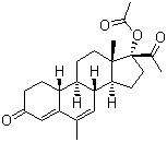 醋酸诺美孕酮分子结构 (CAS 58652-20-3)