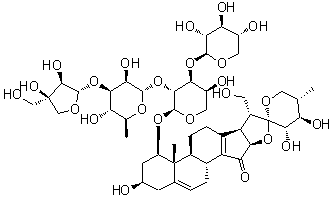 延龄草甙 A分子结构 (CAS 58809-09-9)