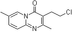 3-(2-氯乙基)-2,7-二甲基-4H-吡啶并[1,2-a]嘧啶-4-酮分子结构 (CAS 58837-31-3)