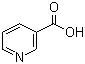 Nicotinic acid molecular structure (CAS 59-67-6)
