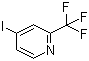 4-Iodo-2-(trifluoromethyl)pyridine  molecular structure (CAS 590371-73-6)