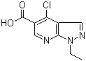 4-Chloro-1-ethyl-1H-pyrazolo[3,4-b]pyridine-5-carboxylic acid molecular structure (CAS 59060-16-1)