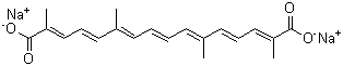 Disodium trans-crocetinate molecular structure (CAS 591230-99-8)