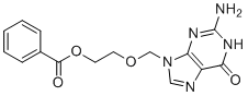 CAS # 59277-91-7, 2-[(2-amino-6-oxo-3H-purin-9-yl)methoxy]ethyl Benzoate