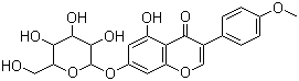 Biochanin A-beta-D-glucoside molecular structure (CAS 5928-26-7)