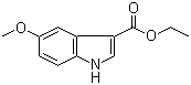 5-甲氧基吲哚-3-甲酸乙酯分子结构 (CAS 59292-36-3)