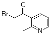 2-Bromo-1-(2-methylpyridin-3-yl)ethanone molecular structure (CAS 593270-82-7)