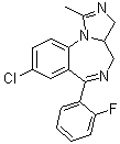 8-氯-6-(2-氟苯基)-3a,4-二氢-1-甲基-3H-咪唑并[1,5-a][1,4]苯并二氮杂卓分子结构 (CAS 59467-69-5)