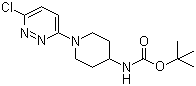 [1-(6-Chloro-3-pyridazinyl)-4-piperidinyl]carbamic acid tert-butyl ester molecular structure (CAS 596817-46-8)