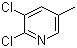 2,3-二氯-5-甲基吡啶分子结构 (CAS 59782-90-0)