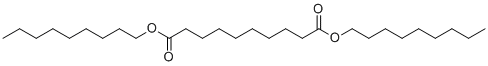 二壬基癸二酸酯分子结构 (CAS 5980-15-4)