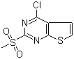 4-氯-2-(甲磺酰基)噻吩并[2,3-d]嘧啶分子结构 (CAS 598298-11-4)