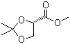 (S)-2,2-二甲基-1,3-二氧戊环-4-羧酸甲酯分子结构 (CAS 60456-21-5)