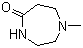 N-Methyl-5-homopiperazinone molecular structure (CAS 60565-89-1)