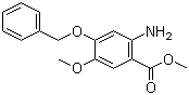 CAS # 61032-42-6, Methyl 2-amino-4-benzyloxy-5-methoxybenzoate, 2-Amino-4-benzyloxy-5-methoxybenzoic acid methyl ester