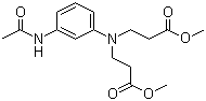 3-[N,N-Bis(methoxycarbonylethyl)]amino-acetanilide molecular structure (CAS 61038-96-8)