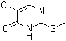 5-Chloro-2-(methylthio)-4(3H)-pyrimidinone molecular structure (CAS 61044-94-8)