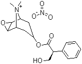 硝甲东莨菪碱分子结构 (CAS 6106-46-3)